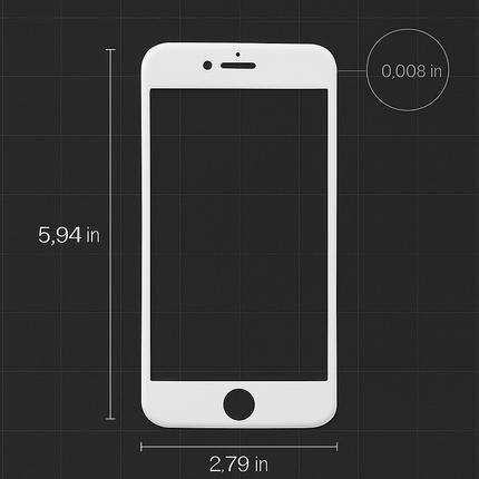3D Curved Glass Full Cover Protector for iPhone