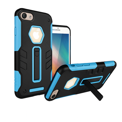 iPhone 8 Case with Kickstand - Green/Black