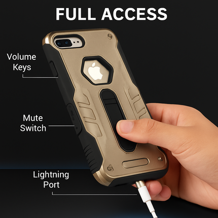 Rugged Case for iPhone 8 Plus - Durable Protection, Grippy