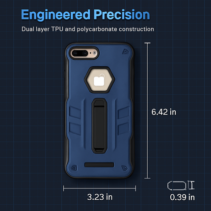 Rugged Case for iPhone 8 Plus - Durable Protection, Grippy
