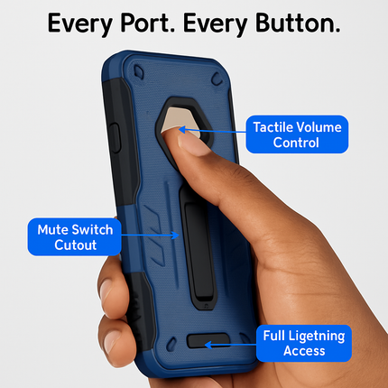 Rugged Case for iPhone 8 Plus - Durable Protection, Grippy