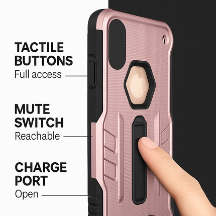 Rugged Case for iPhone 8 Plus - Durable Protection, Grippy