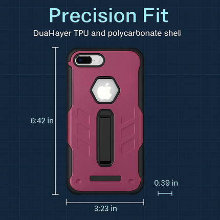 Rugged Case for iPhone 8 Plus - Durable Protection, Grippy