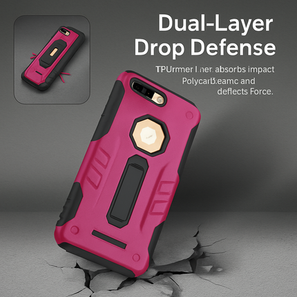 Rugged Case for iPhone 8 Plus - Durable Protection, Grippy