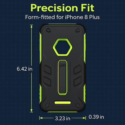 Rugged Case for iPhone 8 Plus - Durable Protection, Grippy