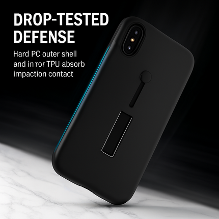 Finger Strap iPhone X Case with Kickstand