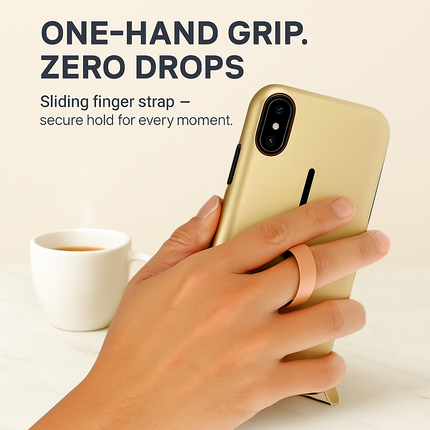 Finger Strap iPhone X Case with Kickstand