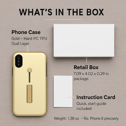 Finger Strap iPhone X Case with Kickstand