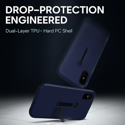 Finger Strap iPhone X Case with Kickstand