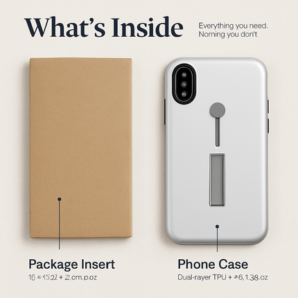 Finger Strap iPhone X Case with Kickstand