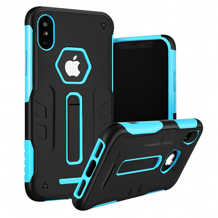 Rugged Phone Case for iPhone X with Kickstand