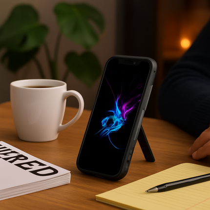 Rugged Phone Case for iPhone X with Kickstand