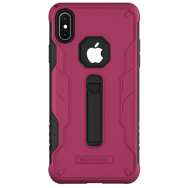Rugged Phone Case for iPhone X with Kickstand