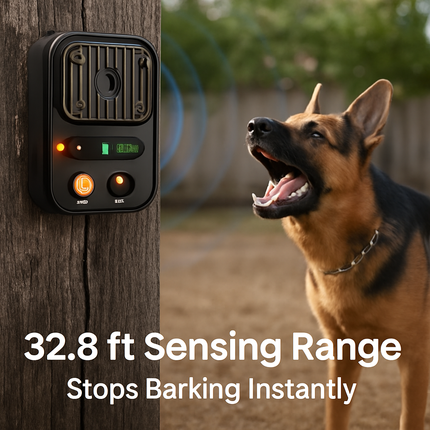 Ultrasonic Anti-Barking Device for Pets - Rechargeable