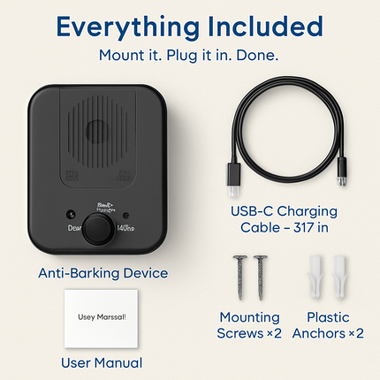Ultrasonic Anti-barking Device for Indoor/Outdoor Dog Bark Control