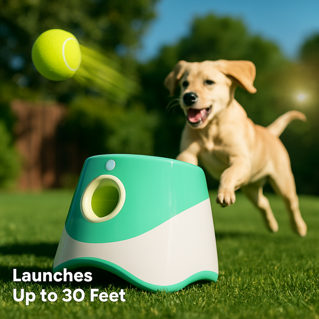 Automatic Dog Ball Launcher with 6 Balls