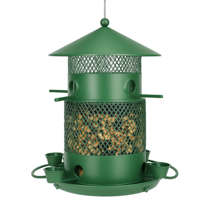 Wild Bird Feeder Squirrel-Proof Metal Seed Feeder