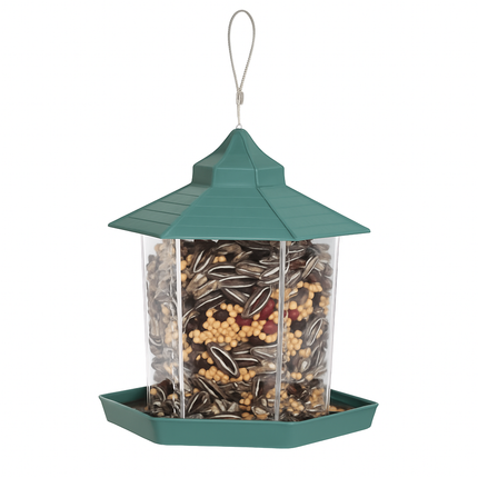 Hanging Gazebo Wild Bird Feeder in Garden, Patio, Yard