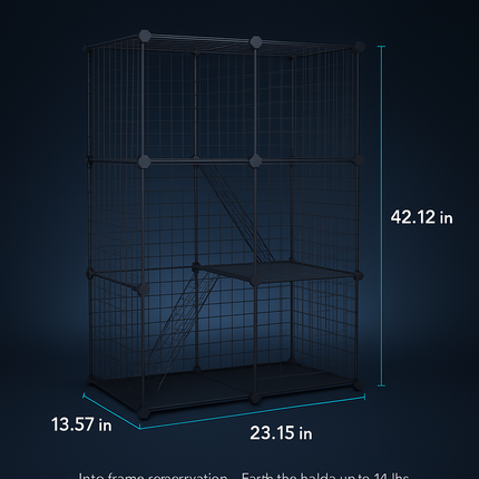 Cat Playpen Cage - Multi-Tier Indoor Cat House
