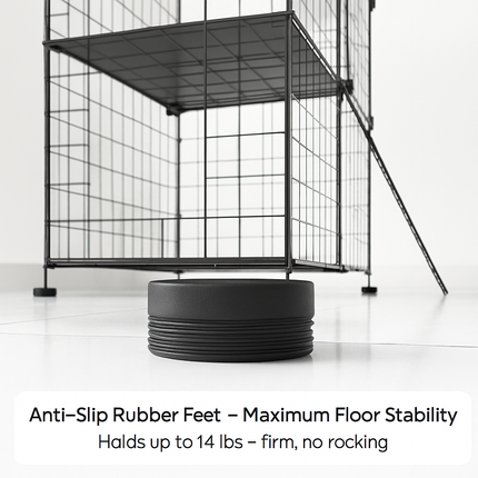 2-Tier Cat Cage Playpen with Ladder for Small Pets
