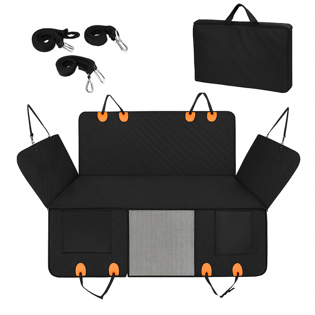 Dog Car Seat Cover for Back Seat - Waterproof Oxford Hammock