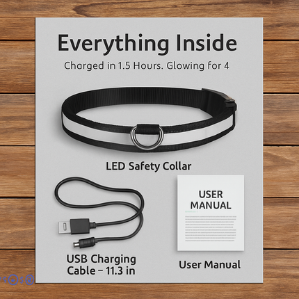 LED Dog Collar: Safety Light for Night Walks