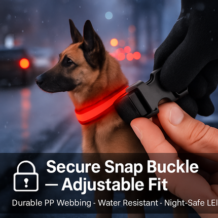 LED Dog Collar: Safety Light for Night Walks