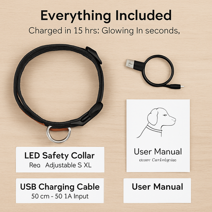 LED Dog Collar: Safety Light for Night Walks