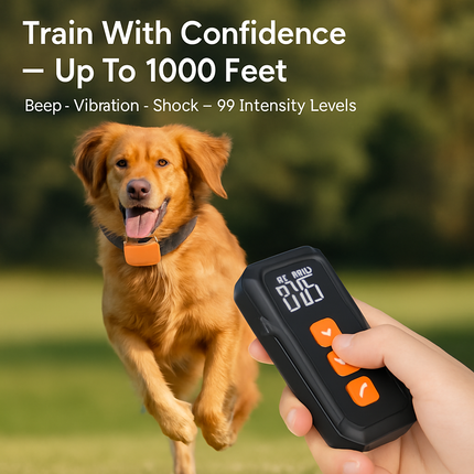 2-in-1 Wireless Dog Fence & Training Collar System