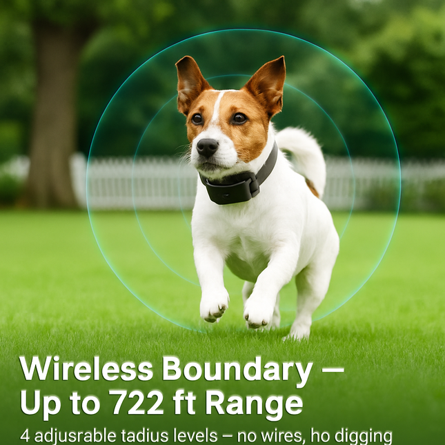 Wireless Electric Dog Fence System and Training Collar