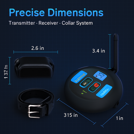 Wireless Electric Dog Fence System and Training Collar