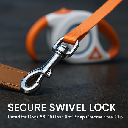 Retractable Dog Leash with LED Light and RGB Glow