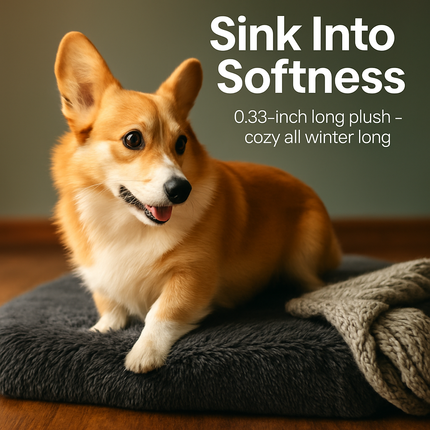 Dog Bed Soft Plush Cushion for Cozy Warm Pets