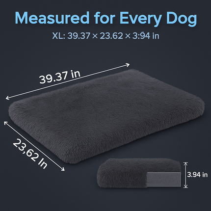 Dog Bed Soft Plush Cushion for Cozy Warm Pets