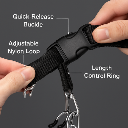 Adjustable Dog Choke Collar for Training - Safe Pinch Fit