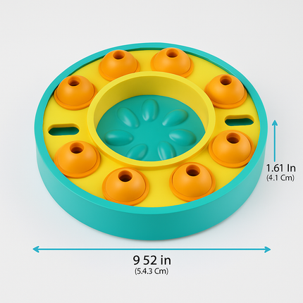Dog Puzzle Food Feeder Slow Feeding Bowl Interactive Toy Dog Treat Dispensing Toy for IQ Training Mental Enrichment For Small Medium Large Dog Cat