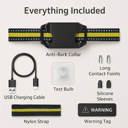 Dog Bark Collar with Beep, Vibration and Static