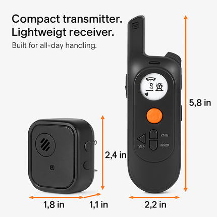 Dog Training Collar IP65 Waterproof with 3 Channels