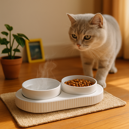 Heated Water Bowl for Pets – Ceramic USB-Powered