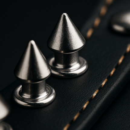 Spiked Dog Leather Collar: Everyday Wear