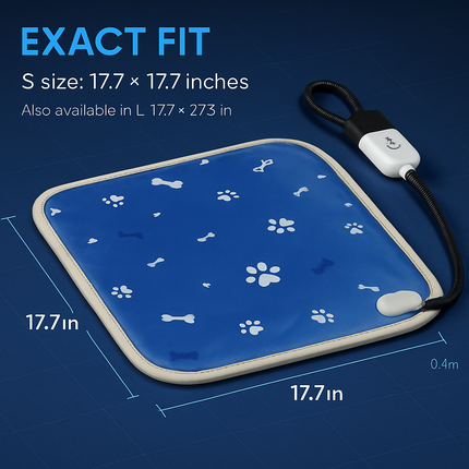 Pet Heating Pad for Dogs and Cats - Chew-Resist