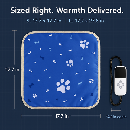 Pet Heating Pad for Dogs and Cats - Chew-Resist