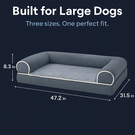 Dog Bed Sofa for Medium to Large Dogs with Washable Cover