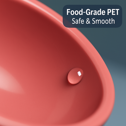 Raised Tilted Elevated Cat Food Bowl for Easy Eating