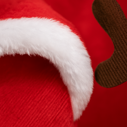 Pet Christmas Santa Claus Reindeer Antlers Costume