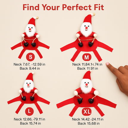 Pet Christmas Costume: Red Riding Santa Coat for Dogs