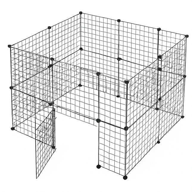 Small Animal Playpen with Door for Indoor/Outdoor Use
