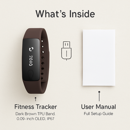 Fitness Tracker Activity Tracker Watch with Heart Rate Monitor IP67 Waterproof Smart Band Step Counter Calorie Counter Call & SMS Pedometer