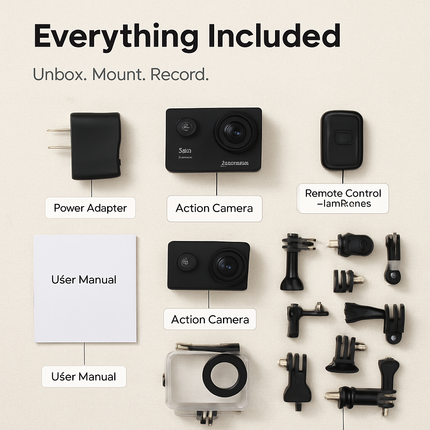4K 6G+IR 170°Lens Action Camera