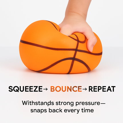 Silent Foam Basketball with Hoop for Indoor Training